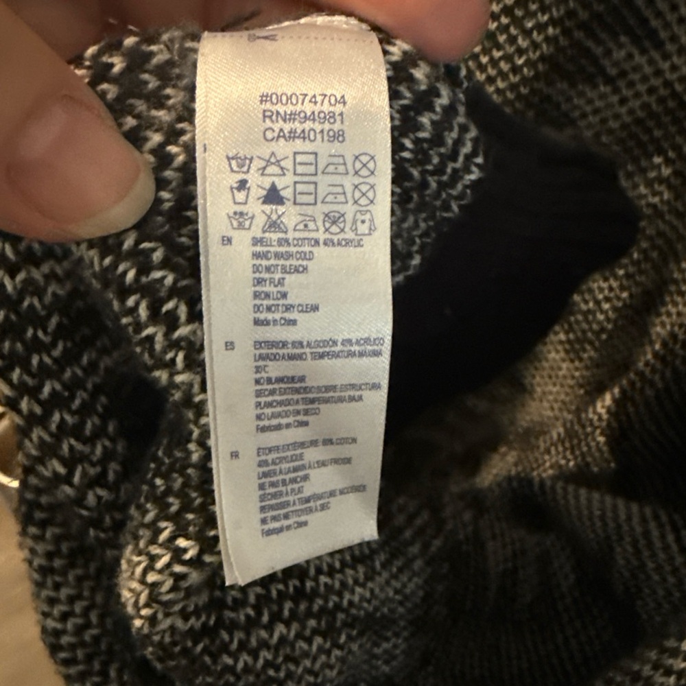 Forever 21 Monochrome Knit Cardigan Boho Aztec - Picture 5 of 13